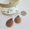Etched Copper Dangle Earrings: Exquisite and Unique Designs: Free Shipping product 1